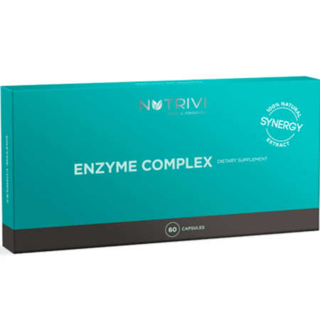 Nutrivi Enzyme Complex - bromelina kapsułki 60 szt. - Nutrivi