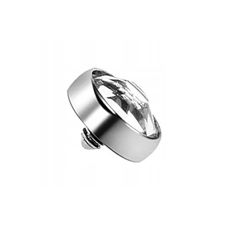 Nakrętka na microdermal - 1,6/4 kryształowy