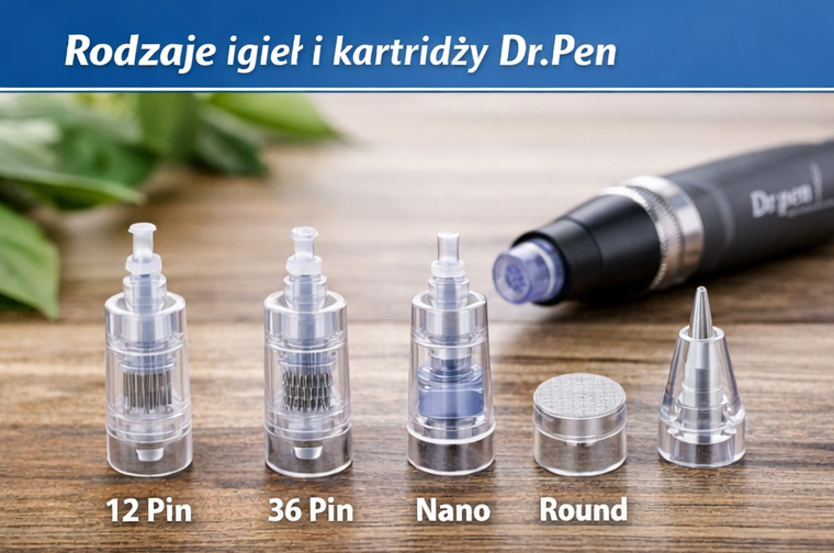 Rodzaje igieł i kartridży Dr.Pen